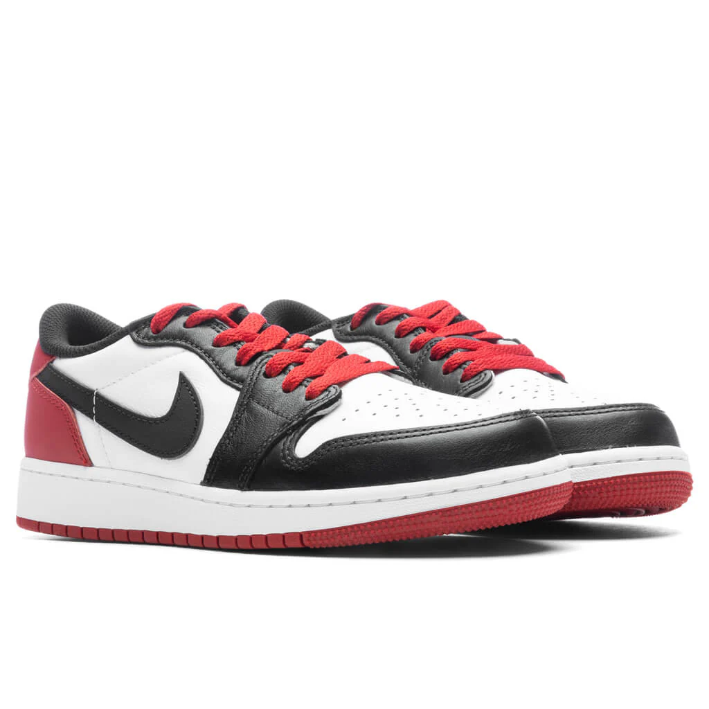 Air Jordan 1 Low OG (GS) - White/Black/Varsity Red - Image 2