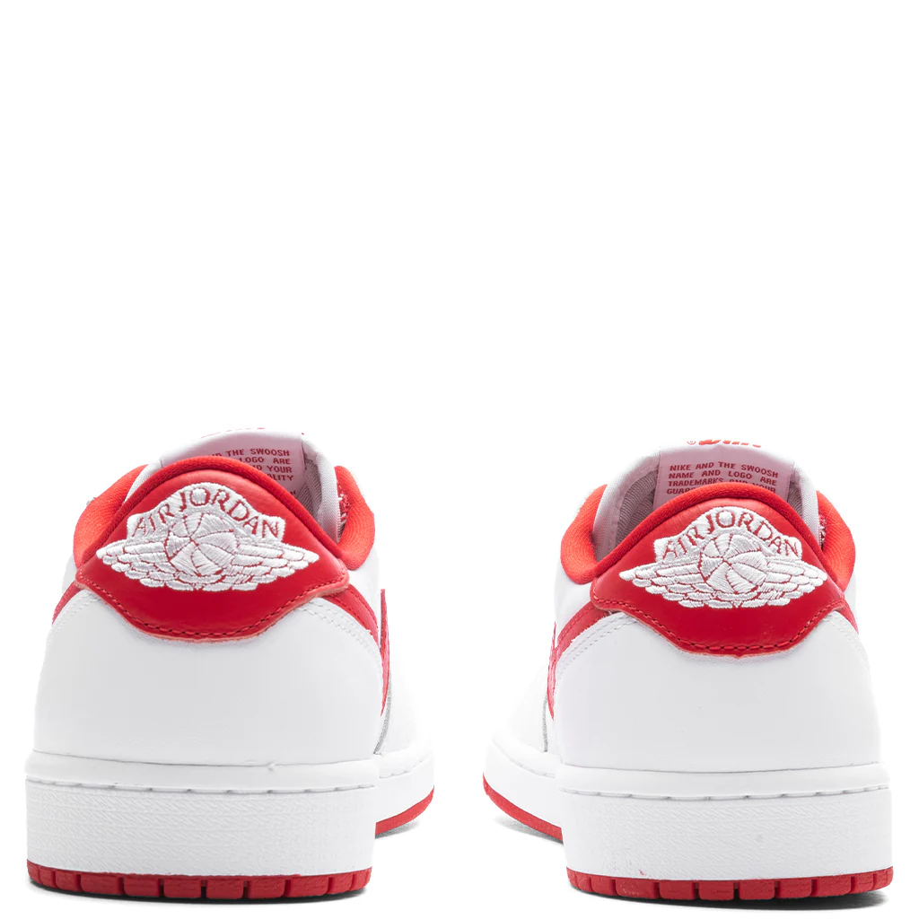 Air Jordan 1 Low OG 'University Red' - White/University Red/White - Image 4