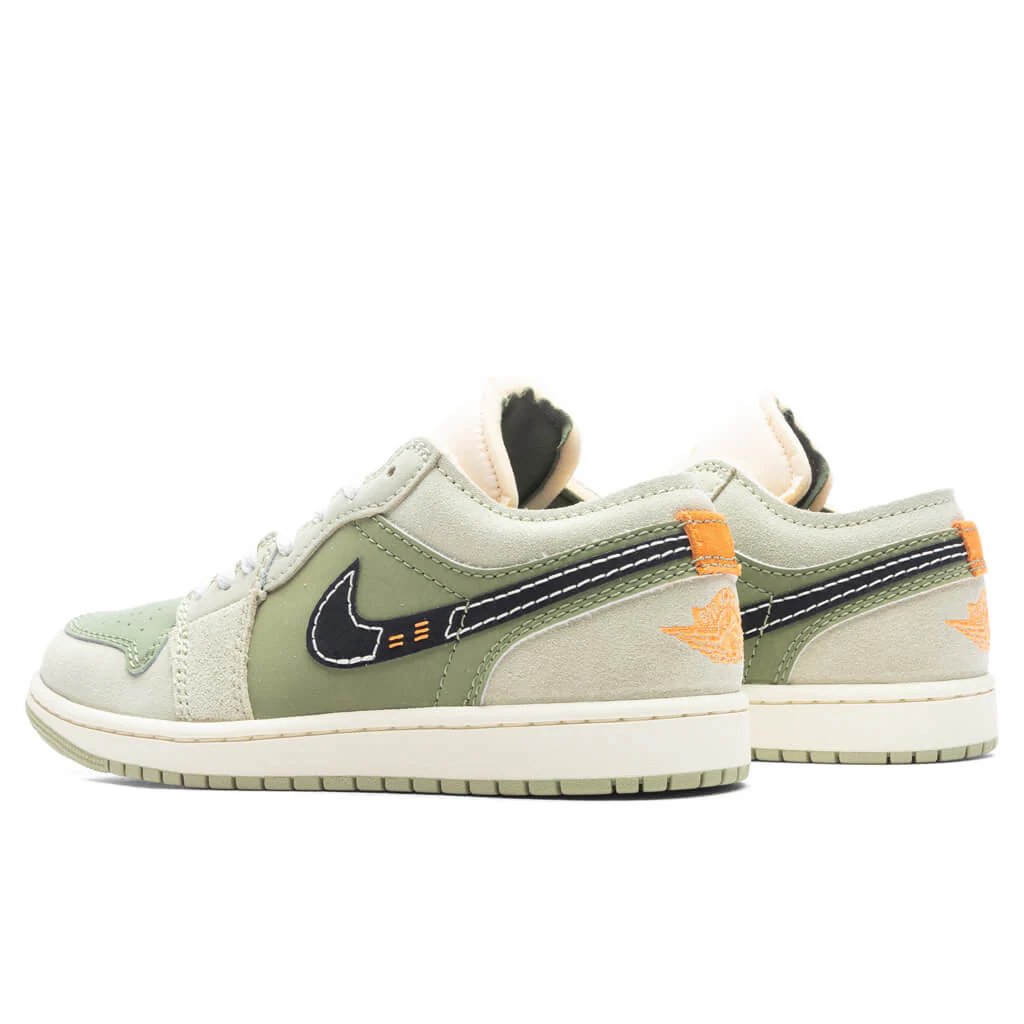 Air Jordan 1 Low SE Craft - Sky J Light Olive/Black/Celadon - Image 3