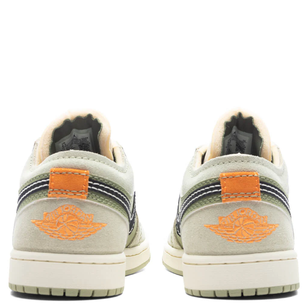 Air Jordan 1 Low SE Craft - Sky J Light Olive/Black/Celadon - Image 4