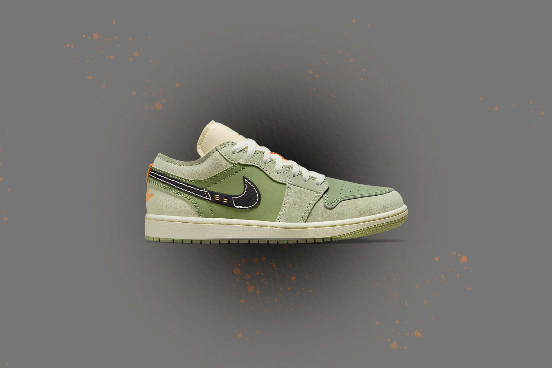 Air Jordan 1 Low SE Craft - Sky J Light Olive/Black/Celadon - Image 5