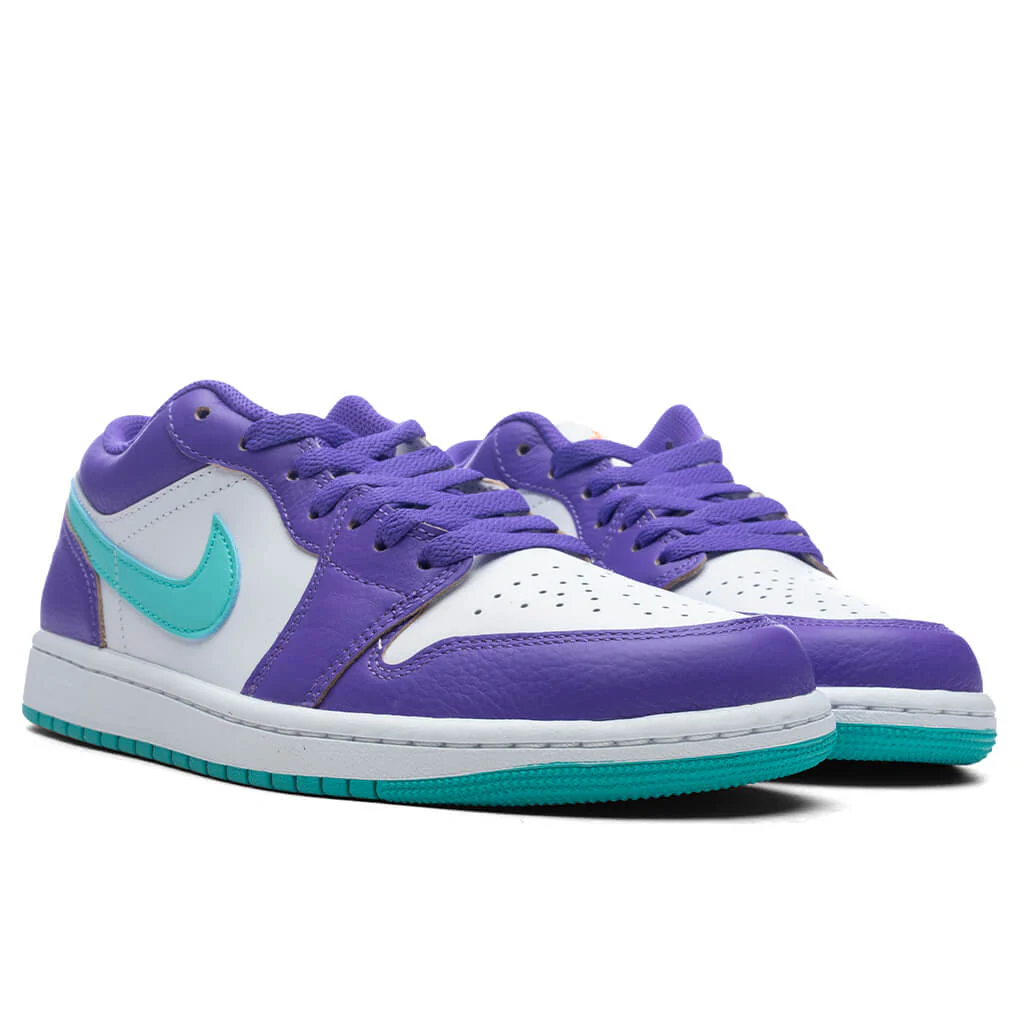 Air Jordan 1 Low SE - Psychic Purple/Hyper Jade/White - Image 2