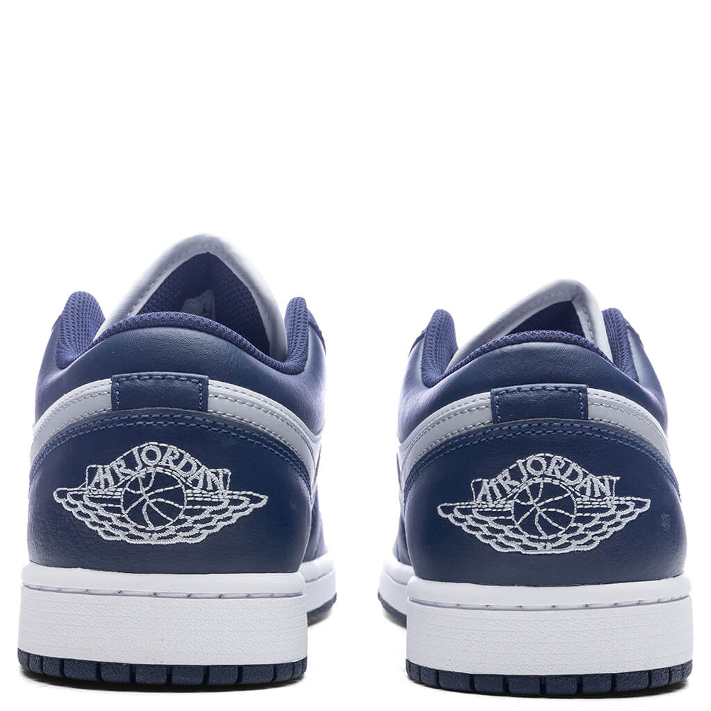 Air Jordan 1 Low - White/Wolf Grey/Midnight Navy - Image 4