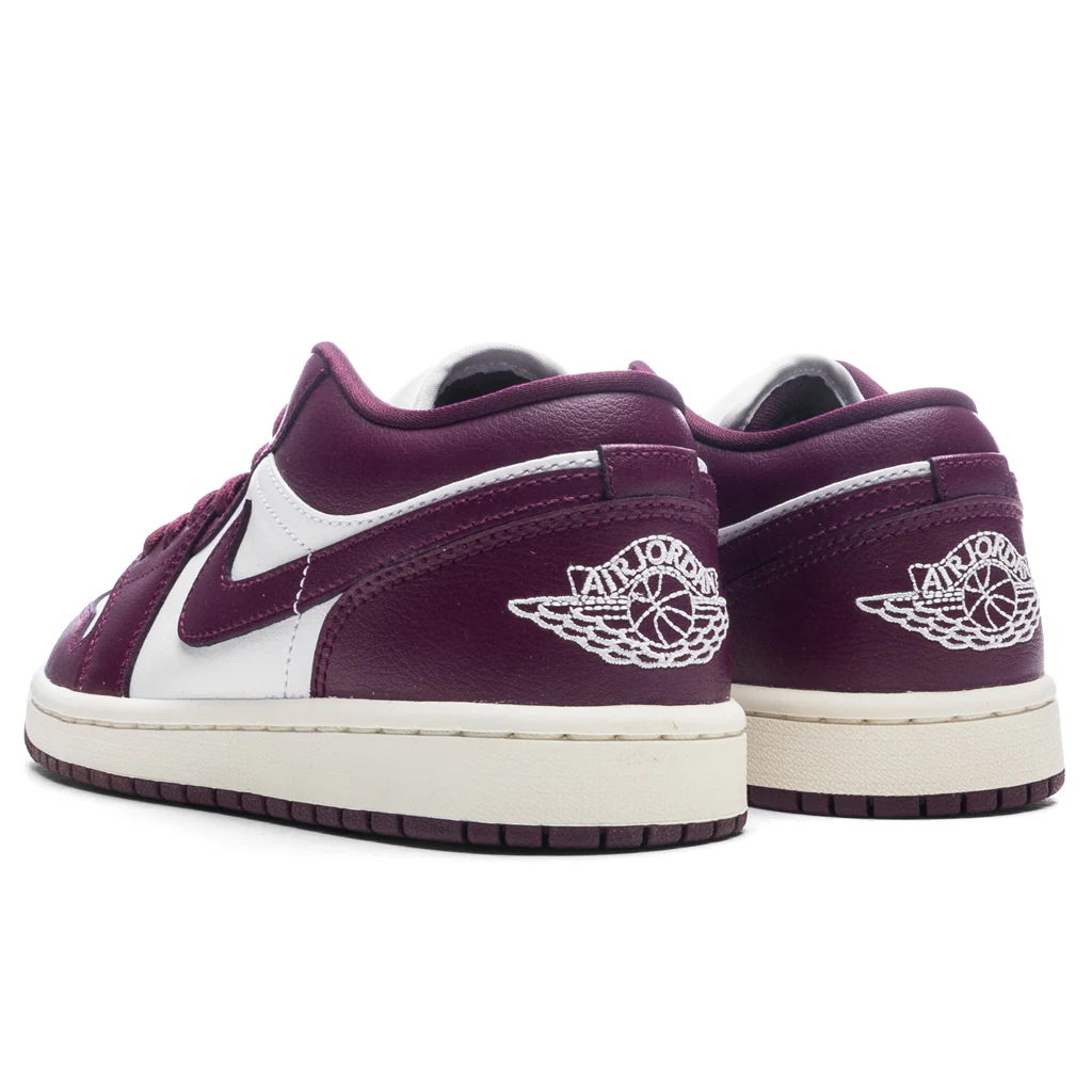 Women's Air Jordan 1 Low - White/Bordeaux/Sail - Image 3
