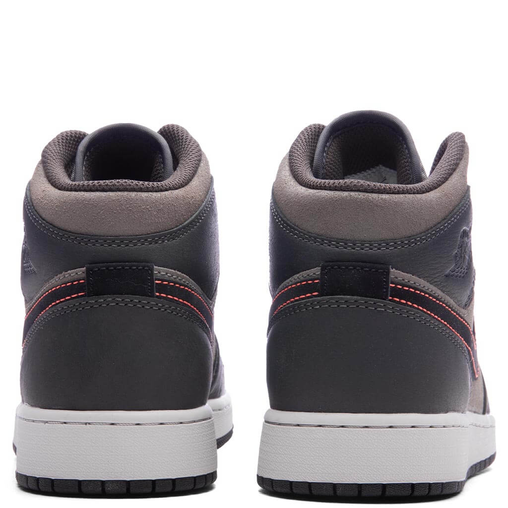Air Jordan 1 Mid SE BG (GS) - Night Stadium/Black/Flat Pewter - Image 4