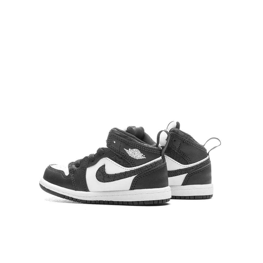 Air Jordan 1 Mid SE (TD) - Off Noir/Black/White - Image 3
