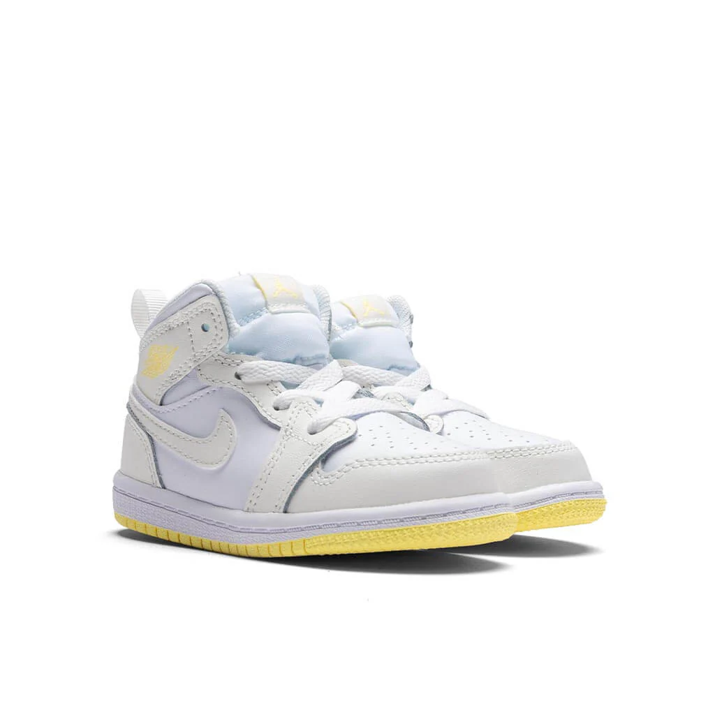 Air Jordan 1 Mid (TD) - Sail/Light Laser Orange/White - Image 2