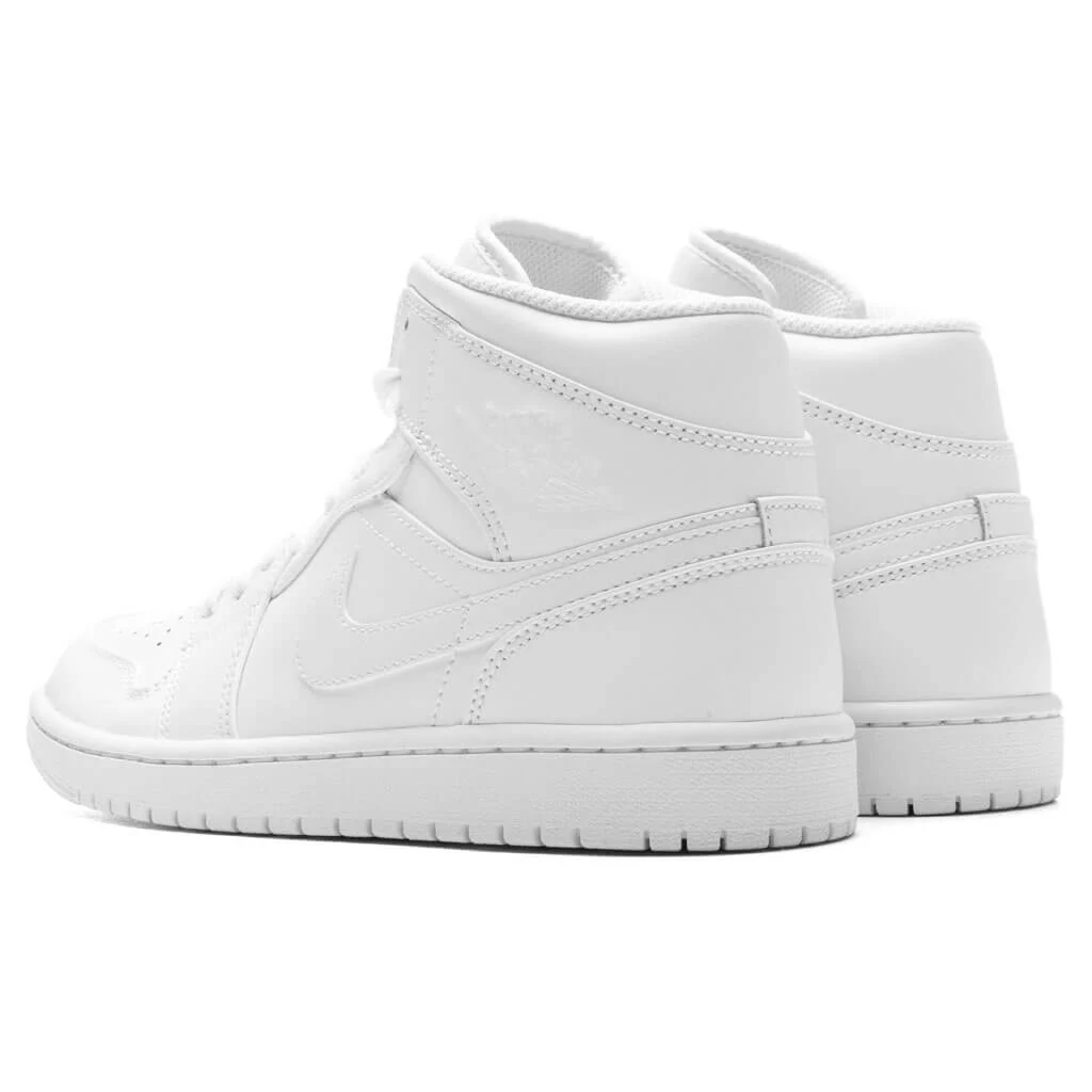 Air Jordan 1 Mid - Triple White - Image 3