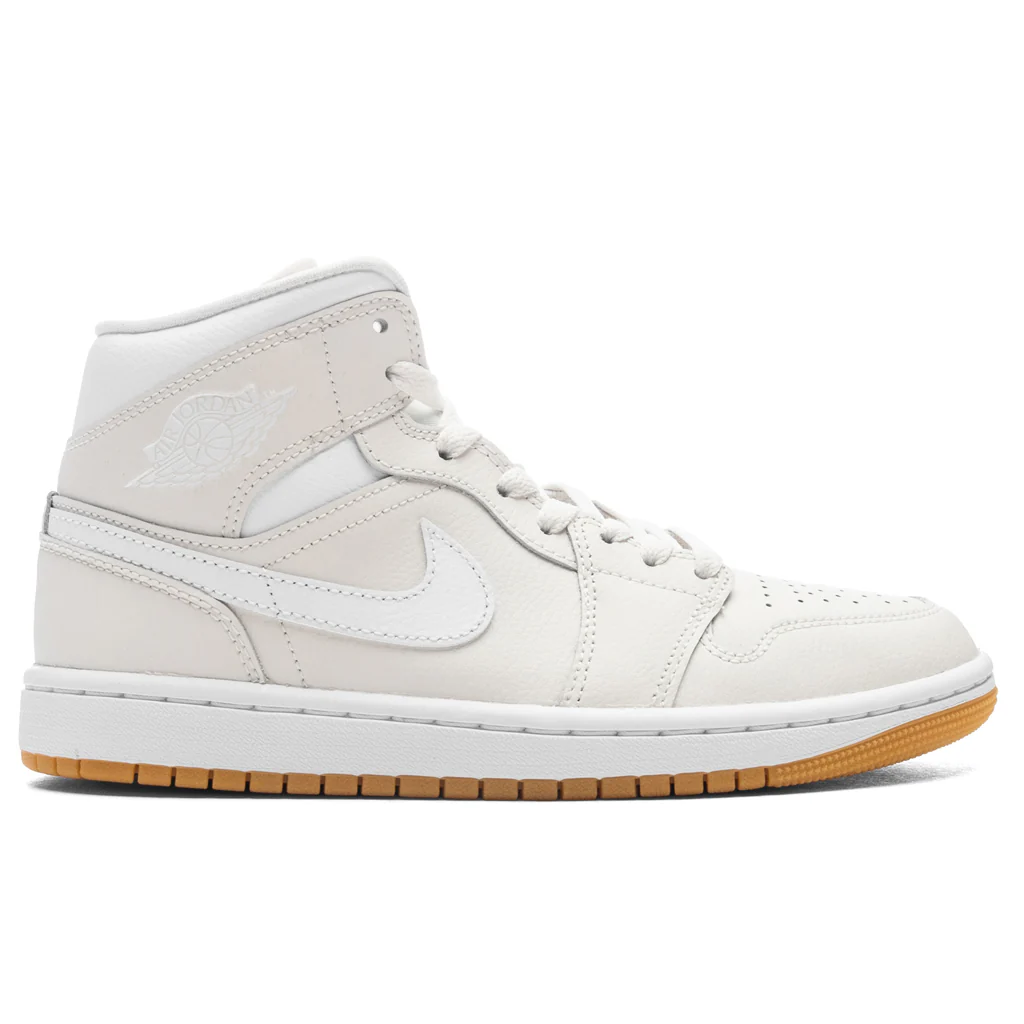 Women's Air Jordan 1 Mid - Phantom/White/Gum Light