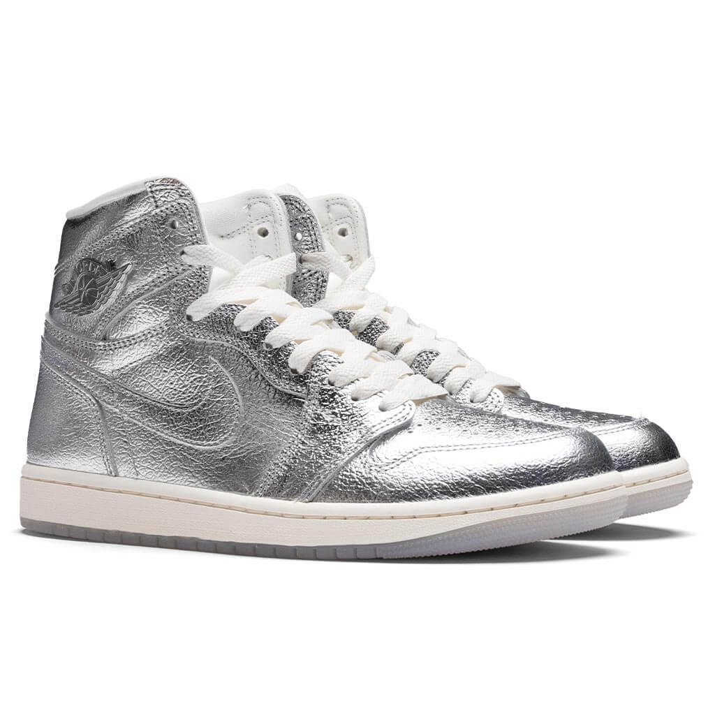 Women's Air Jordan 1 Retro Hi OG - Metallic Silver/Photon Dust/Sail - Image 2