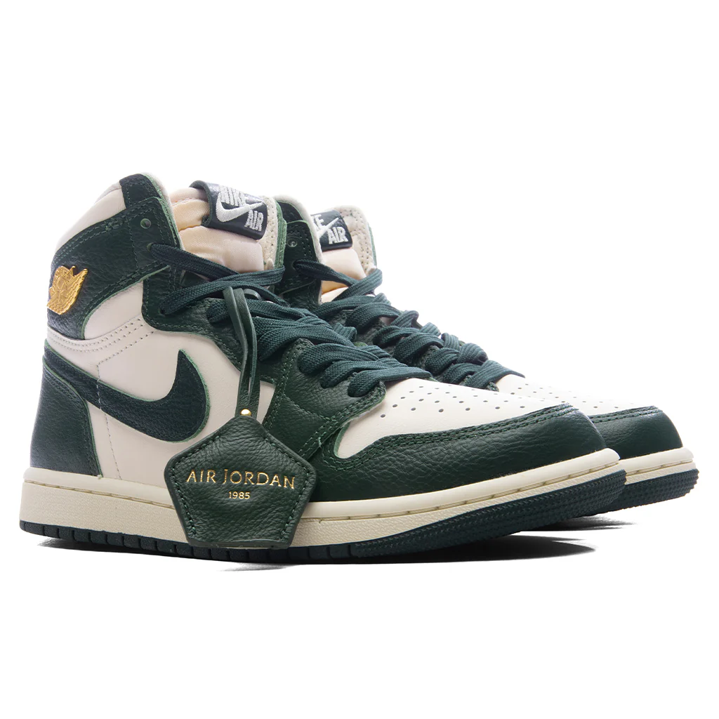 Women's Air Jordan 1 Retro High OG 'Fir' - Pale Ivory/Pro Green Fir/Coconut Milk - Image 2