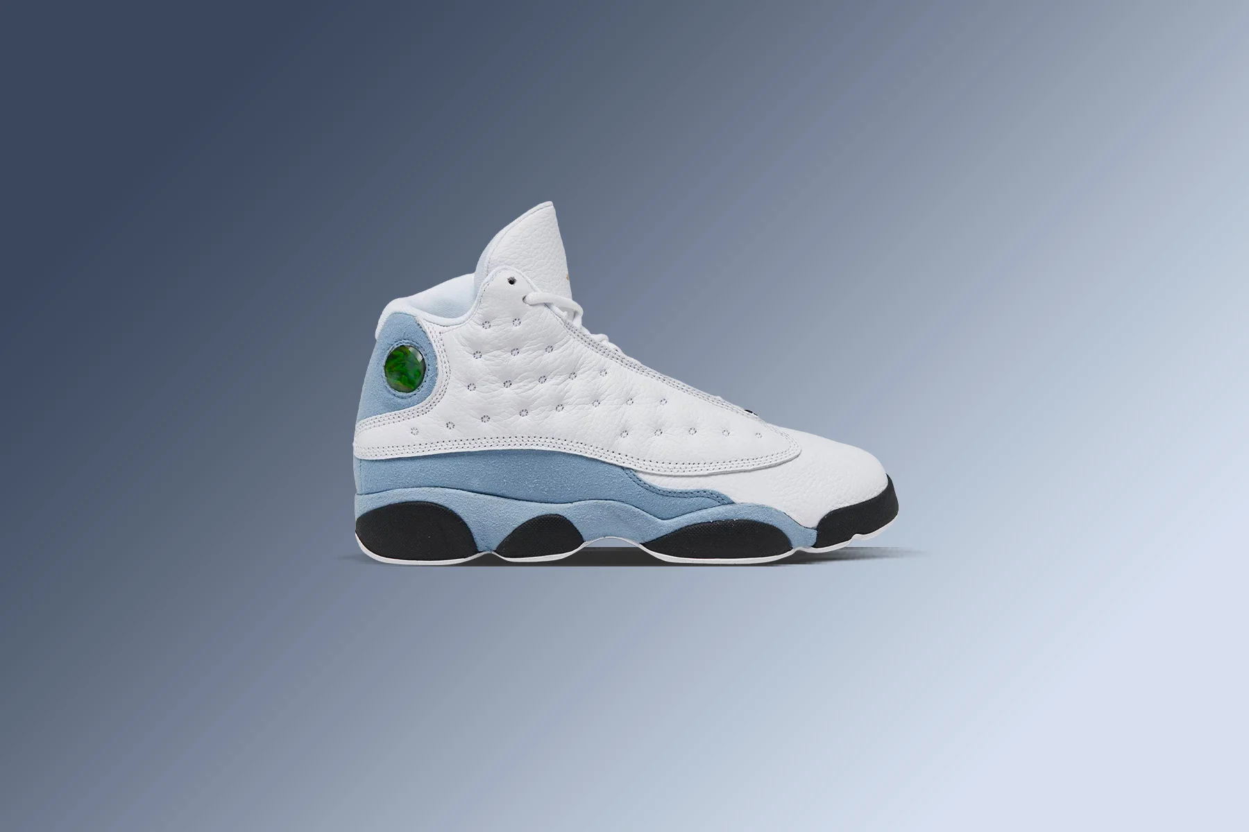 Air Jordan 13 Retro (GS) - White/Yellow Ochre/Blue Grey - Image 2