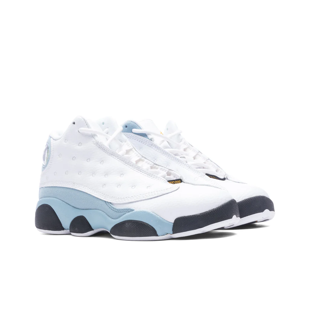 Air Jordan 13 Retro (PS) - White/Yellow Ochre/Blue Grey - Image 2
