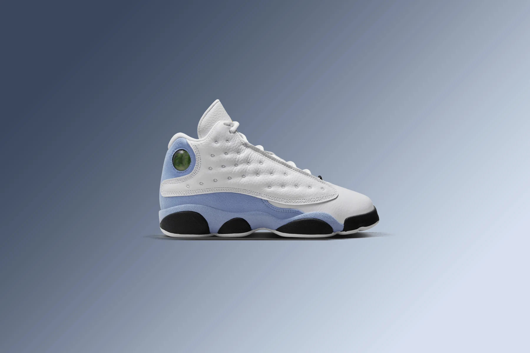 Air Jordan 13 Retro (PS) - White/Yellow Ochre/Blue Grey - Image 5