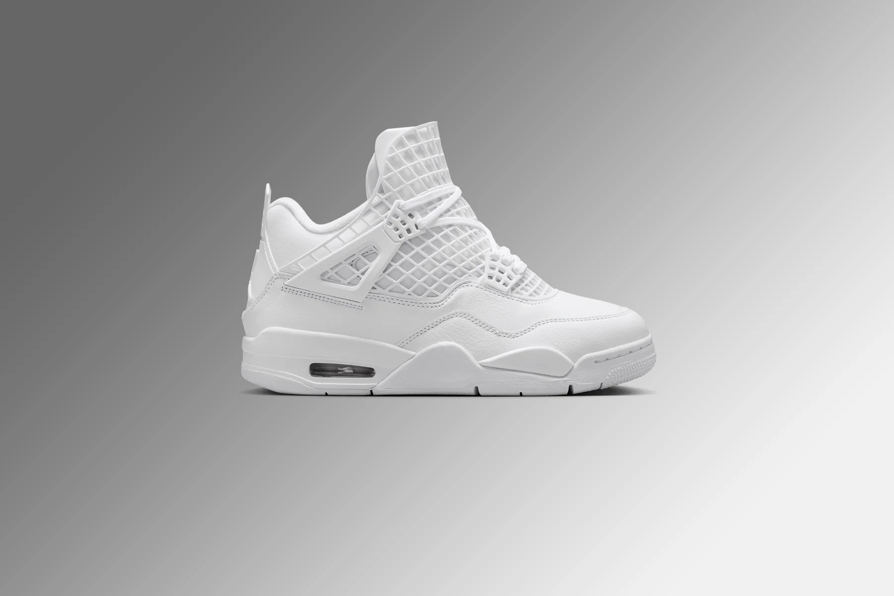 Women's Air Jordan 4 Net - White/Phantom/Metallic Gold - Image 5