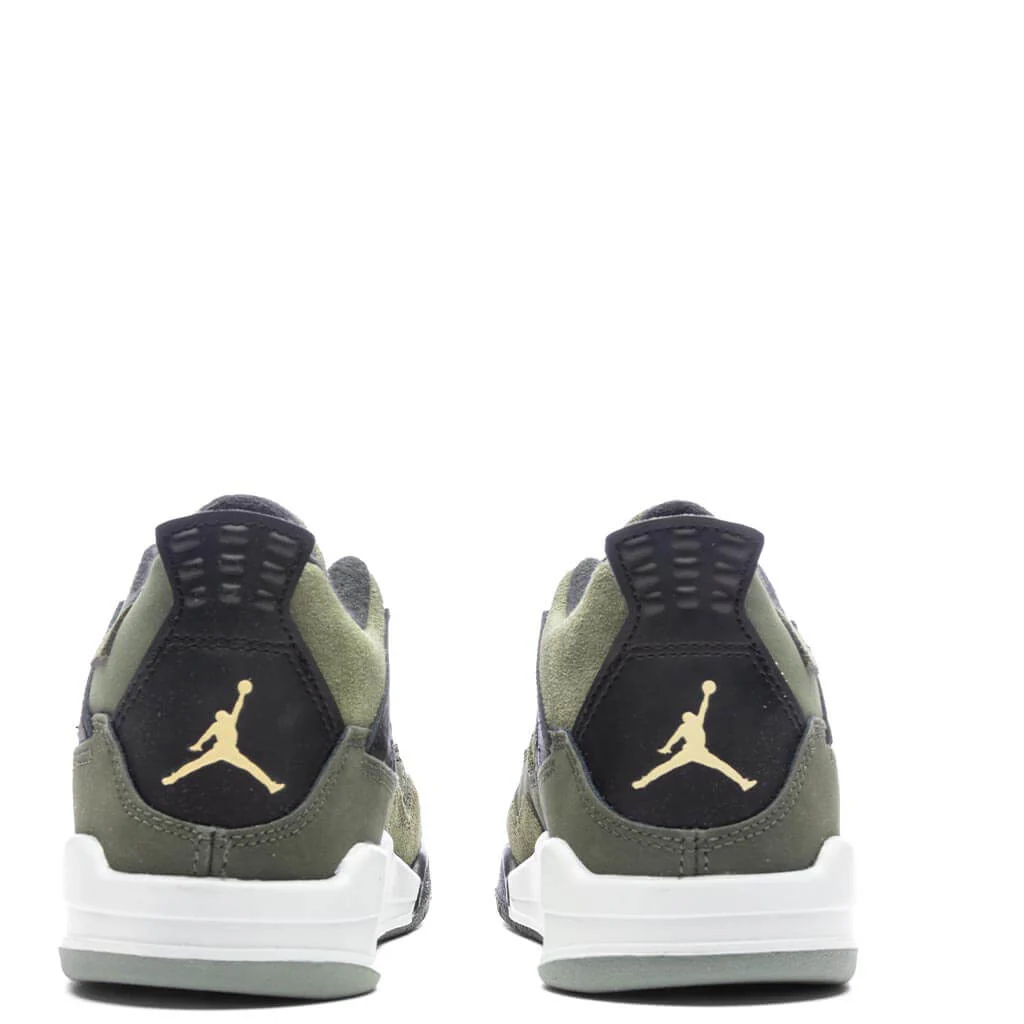 Air Jordan 4 Retro SE Craft (PS) - Medium Olive/Pale Vanilla/Cargo Khaki - Image 4