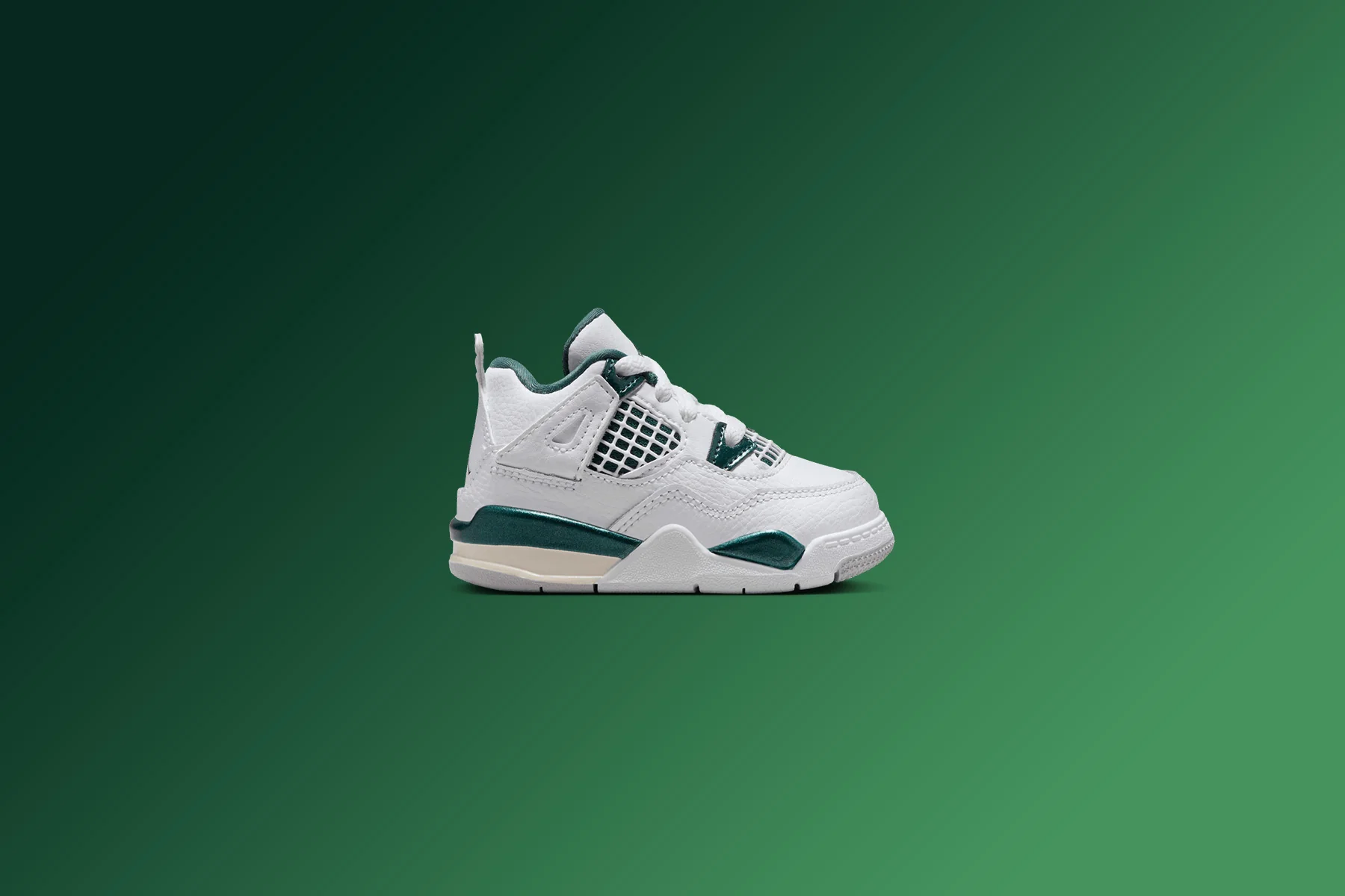 Air Jordan 4 Retro (TD) 'Oxidized Green' - White/Oxidized Green/White - Image 5