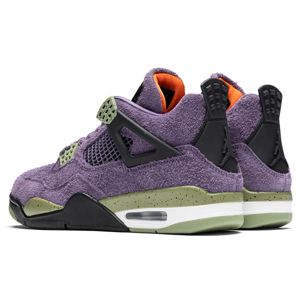 Women's Air Jordan 4 Retro - Canyon Purple/Safety Orange/Alligator - Image 3