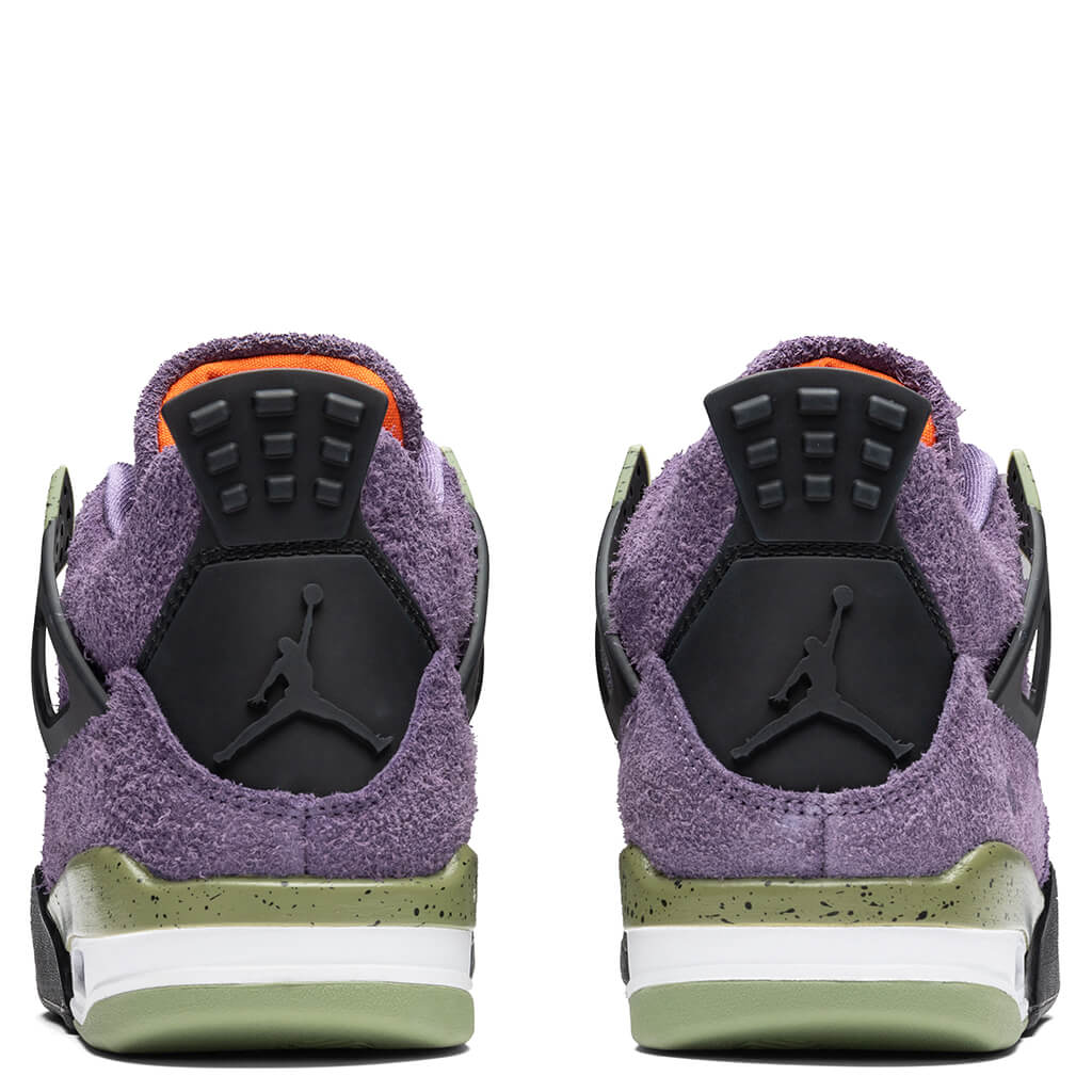 Women's Air Jordan 4 Retro - Canyon Purple/Safety Orange/Alligator - Image 4