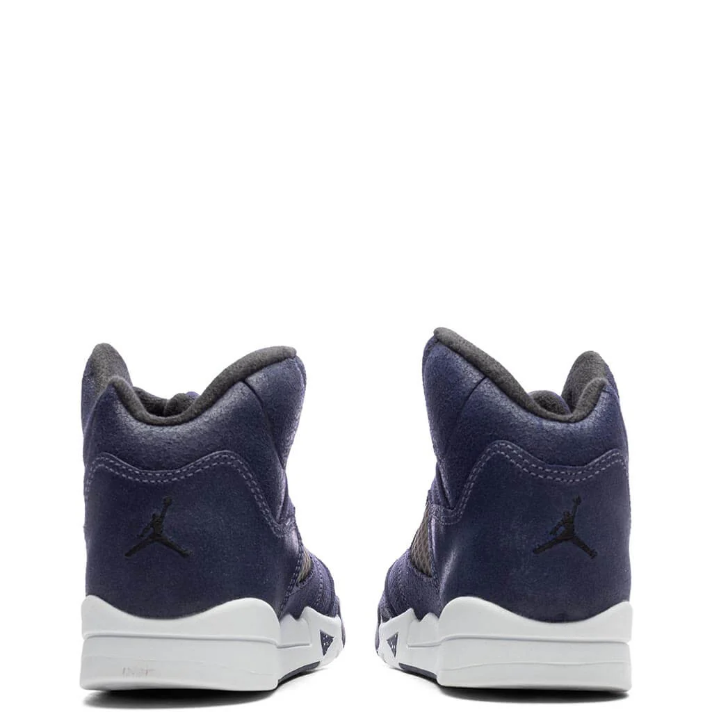 Air Jordan 5 Retro SE (PS) - Midnight Navy/Black/Football Grey - Image 4