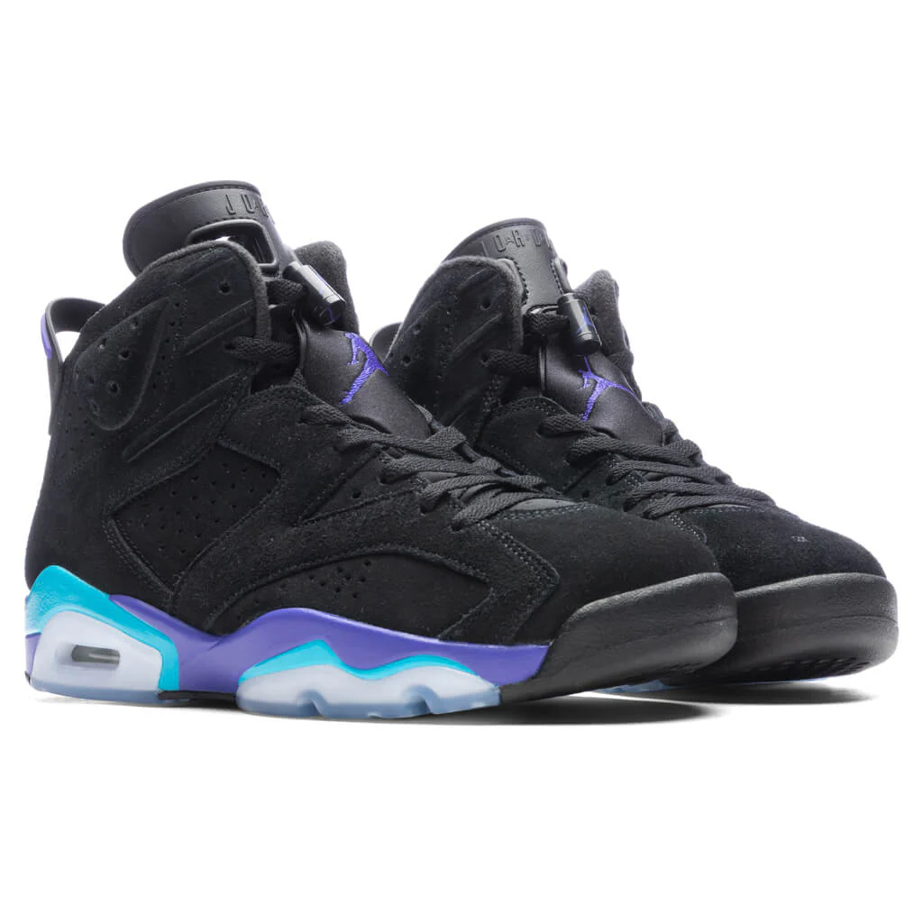 Air Jordan 6 Retro 'Aqua' - Black/Bright Concord/Aquatone - Image 2