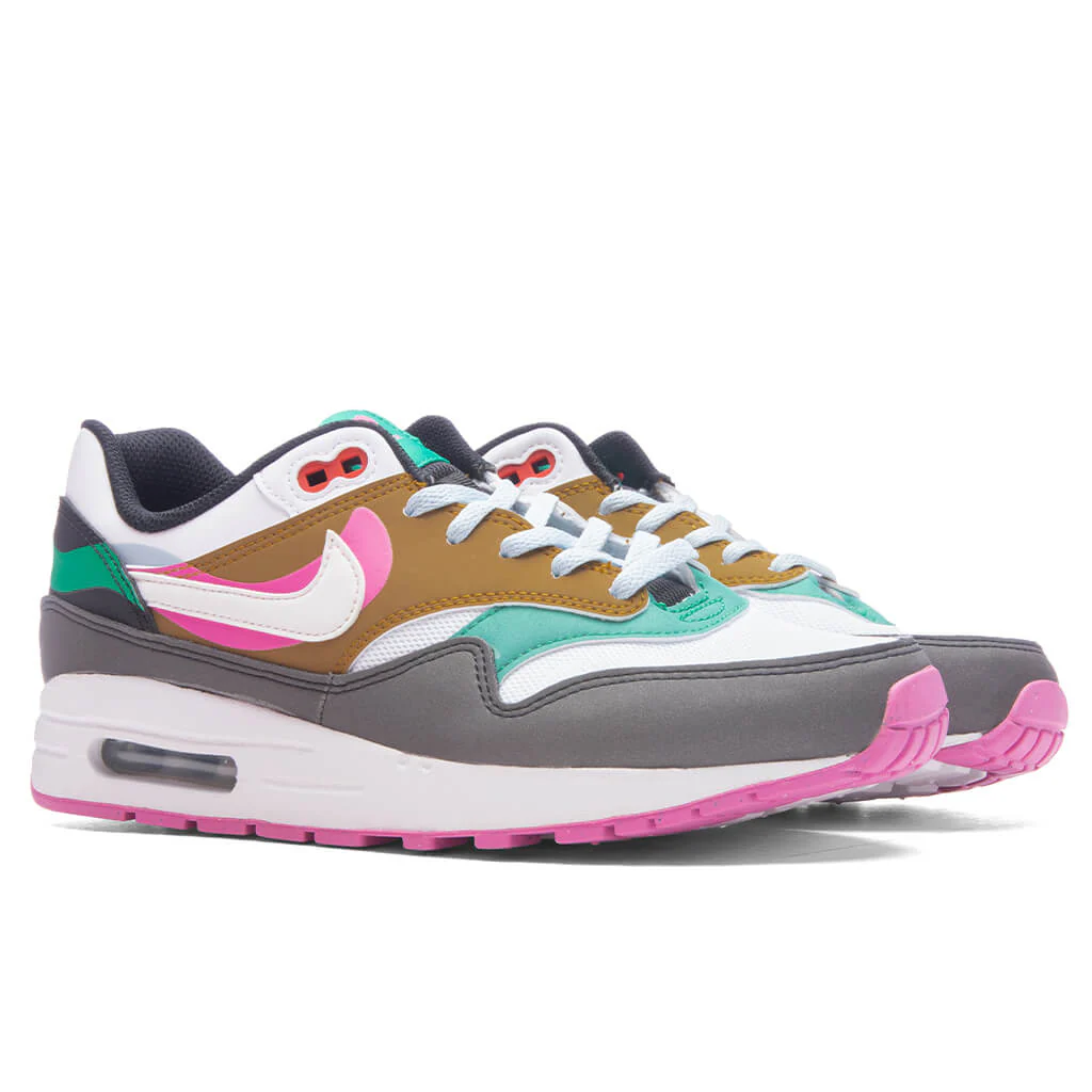 Air Max 1 SE (GS) - Black/White/Playful Pink/Stadium Green - Image 2