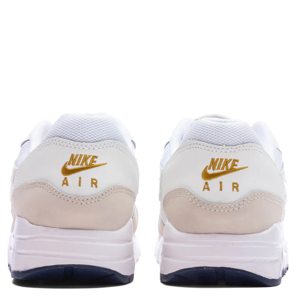 Air Max 1 (GS) - White/Light Orewood Brown/Bronzine - Image 4