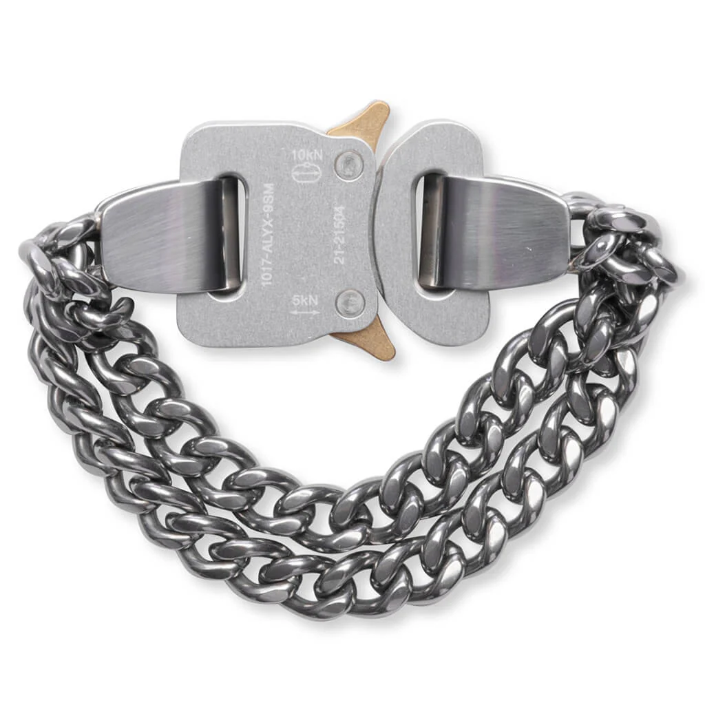 Double Chain Bracelet - Silver