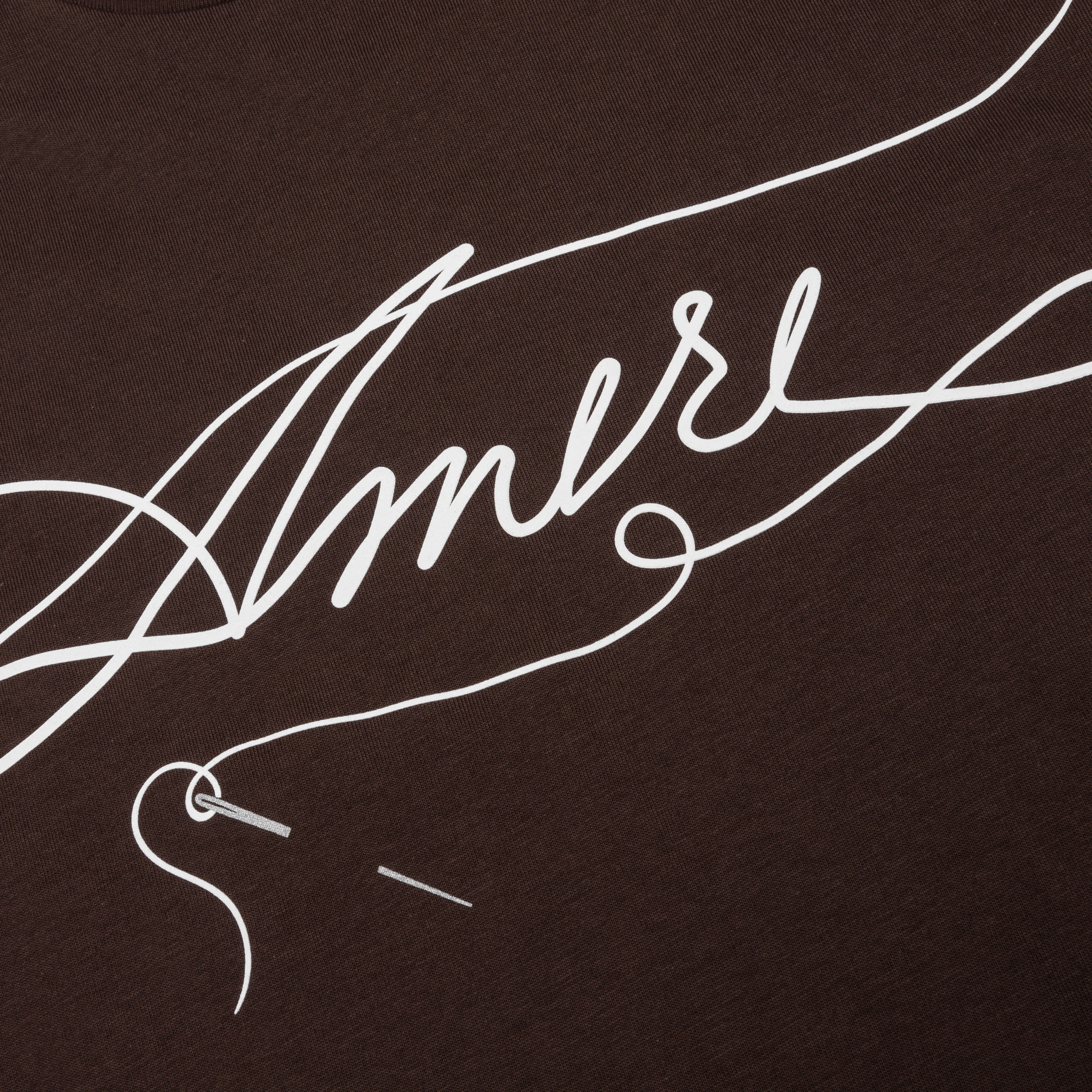 Amiri Stitch Tee - Shaved Chocolate - Image 3
