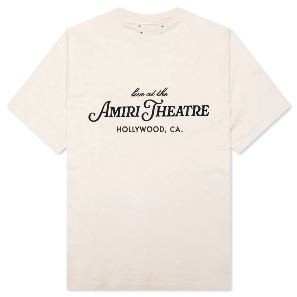 Amiri Theatre Flocked Tee - Alabaster - Image 2