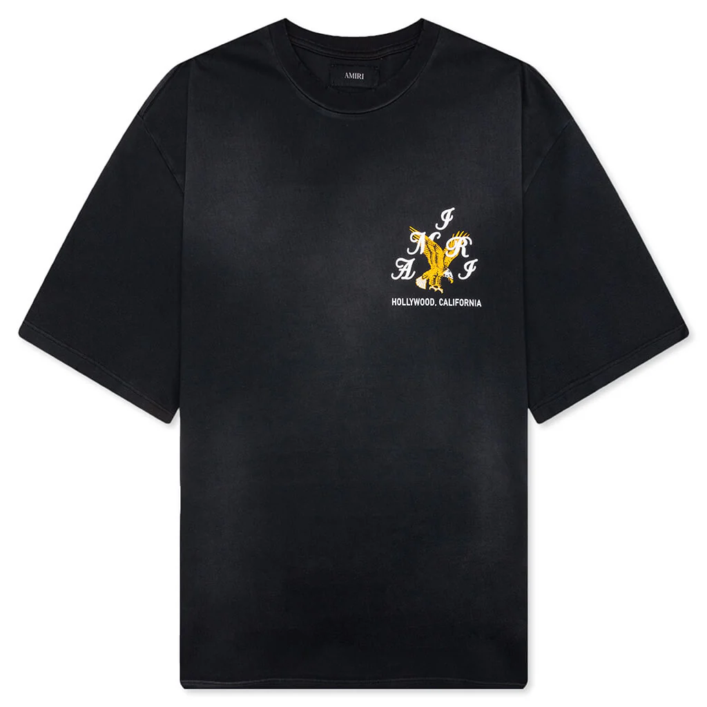 Amiri Eagle Oversized Tee - Black