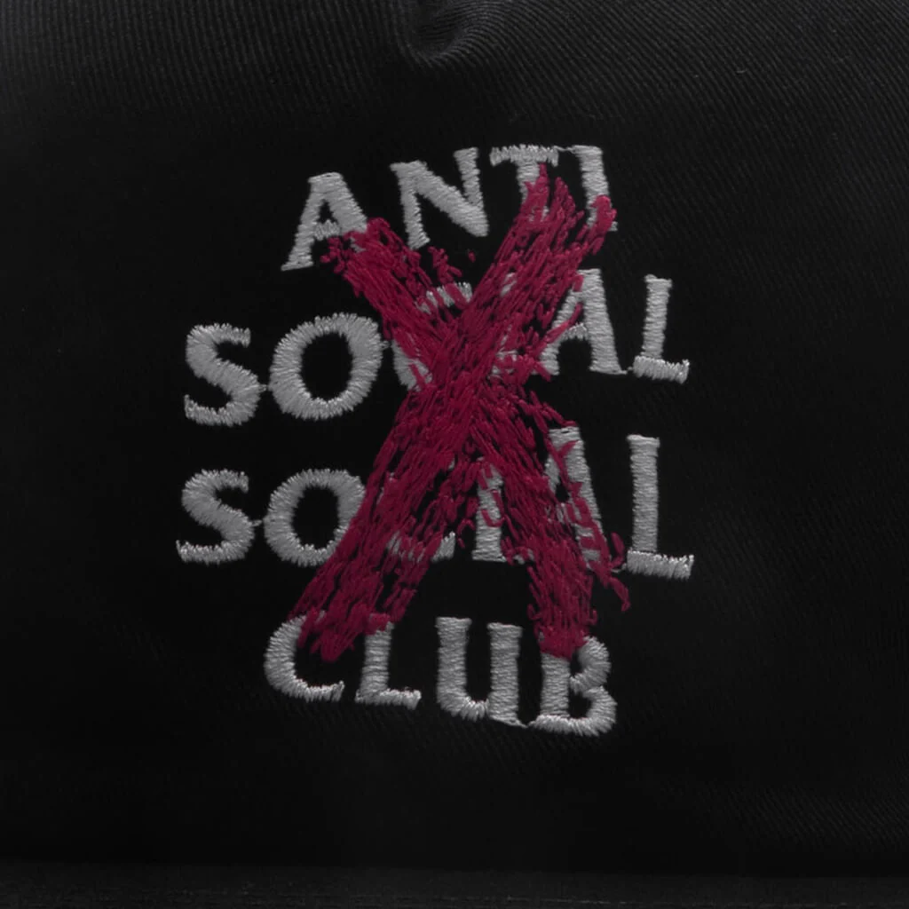 'Cancelled' Paint Snapback - Black - Image 2