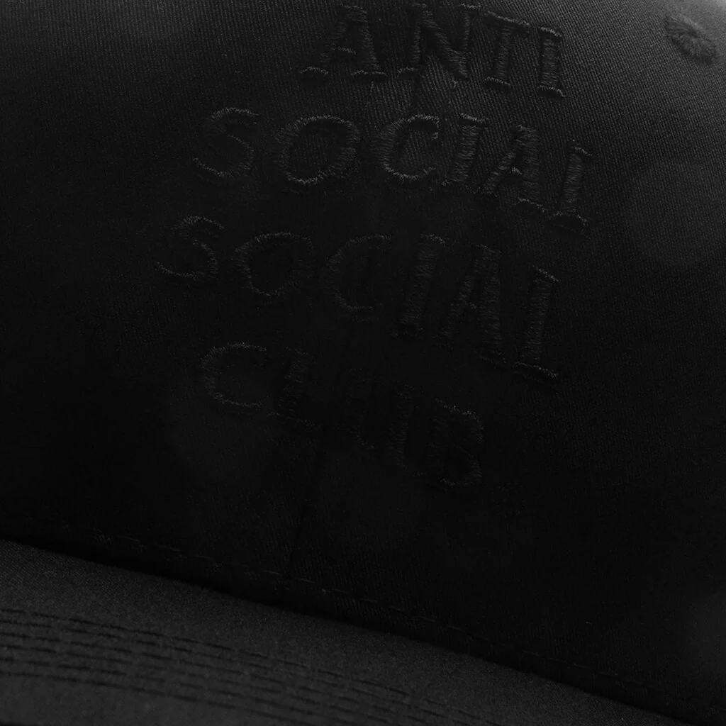 Tonal Embroidered Cap - Black - Image 4