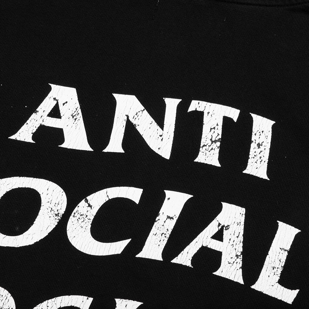 Weathered Hoodie - Black - Image 3