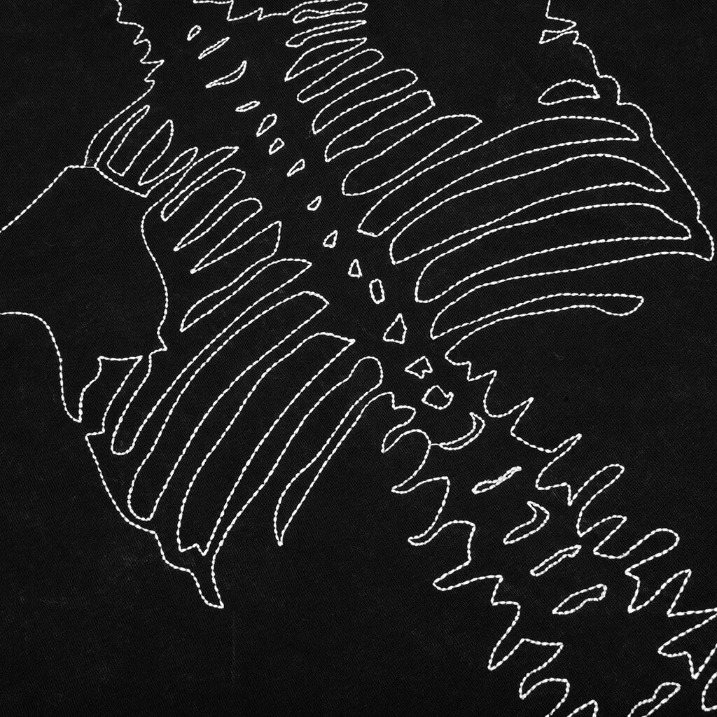 Vanson Bones Waffle T-Shirt - Black - Image 6