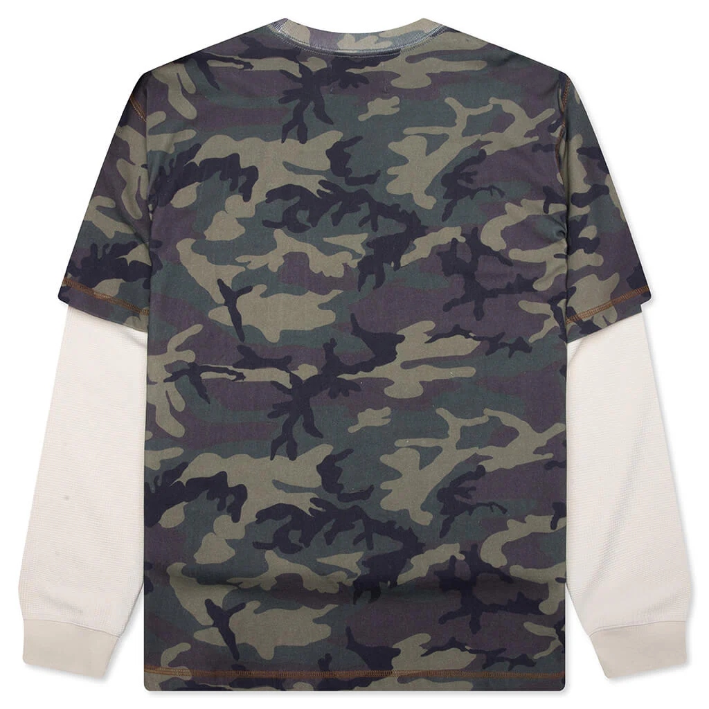 Waffle L/S Shirt - Camo - Image 2