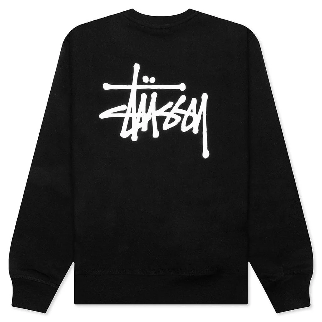 Basic Stussy Crew - Black - Image 2