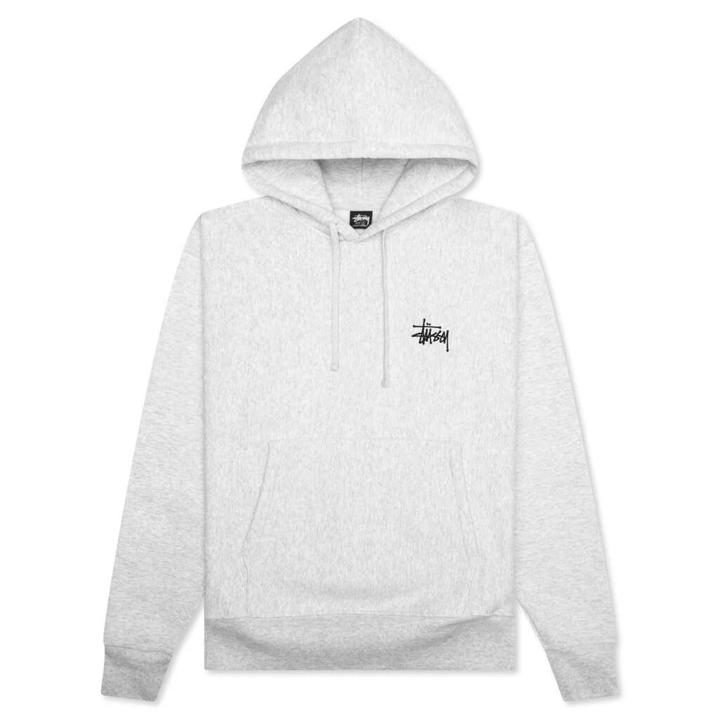 Basic Stussy Hoodie - Ash Heather