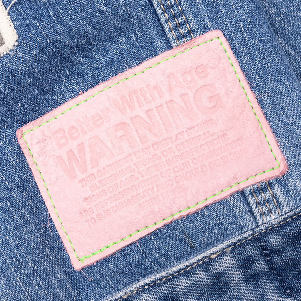 Rock City Reconstructed Denim Jacket - Indigo - Image 7