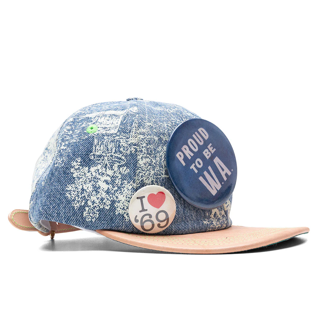 Teresa Reconstructed Denim Hat - Indigo - Image 3
