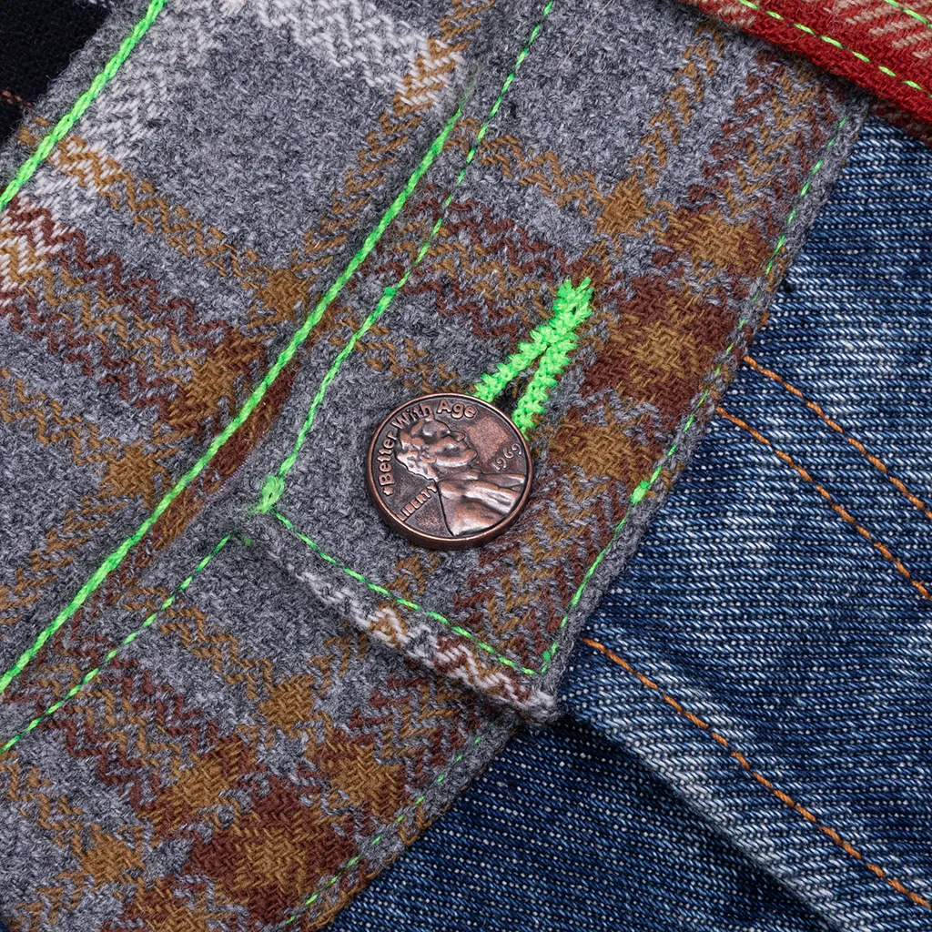 *Better with Age x Pendleton Newport Mixed Media Trouser - Multi - Image 3