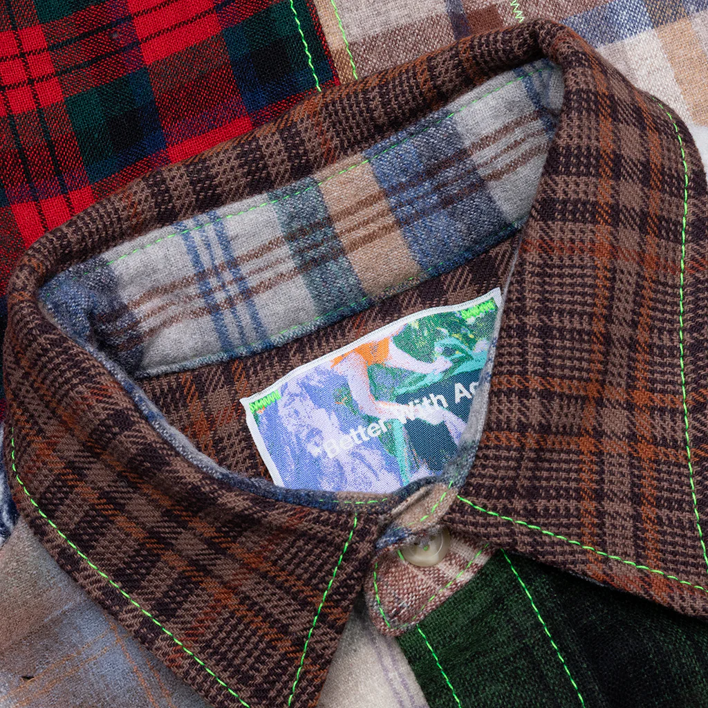 *Better with Age x Pendleton Whitney Reversible Flannel Overshirt - Multi - Image 3