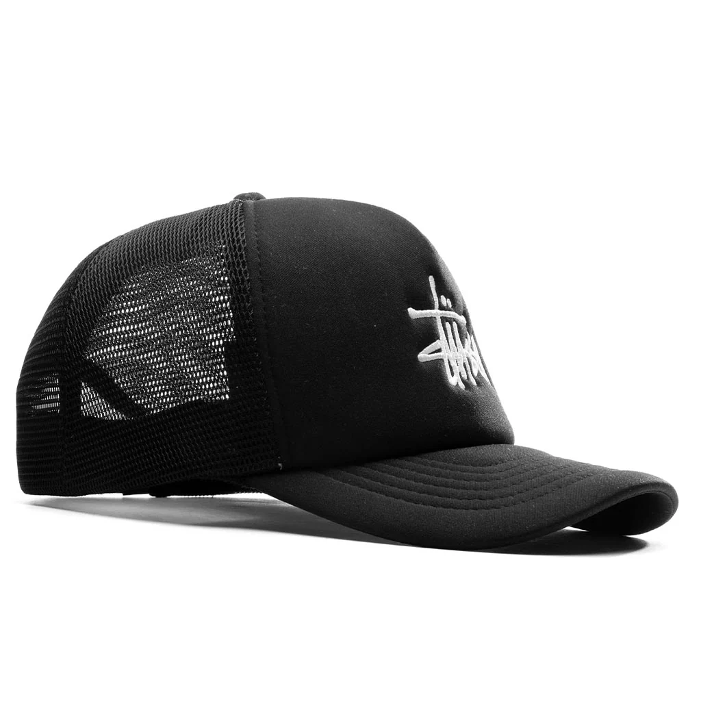 Big Basic Trucker Cap - Black - Image 3