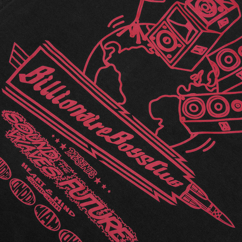 Sound Waves Tee - Black - Image 4