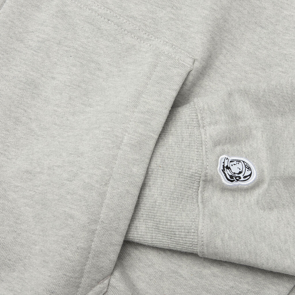 Script Zip Hoodie - Heather Grey - Image 4