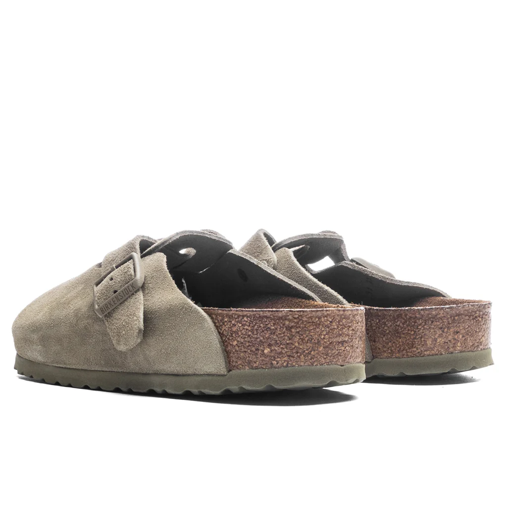 Boston Suede Leather - Faded Khaki - Image 3