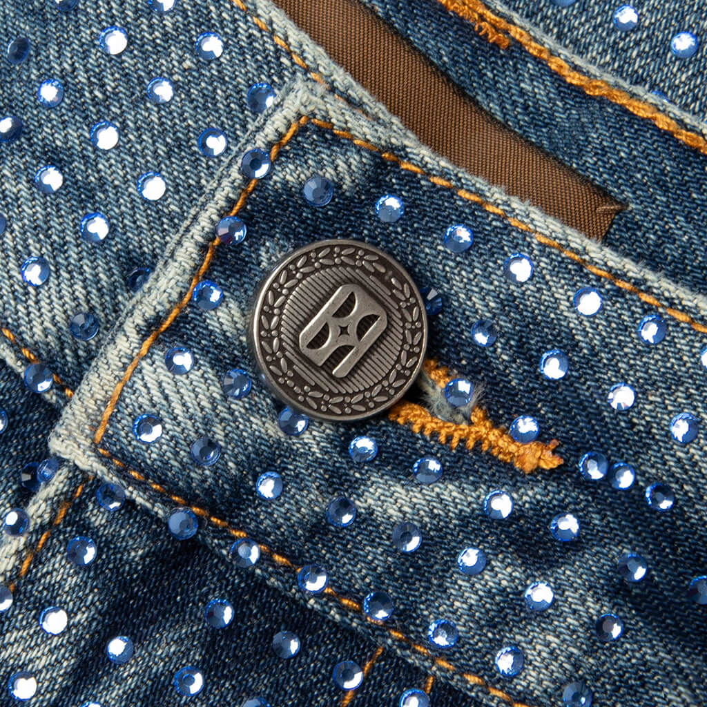 20K Diamond Stellar Denim Pants - Blue - Image 3