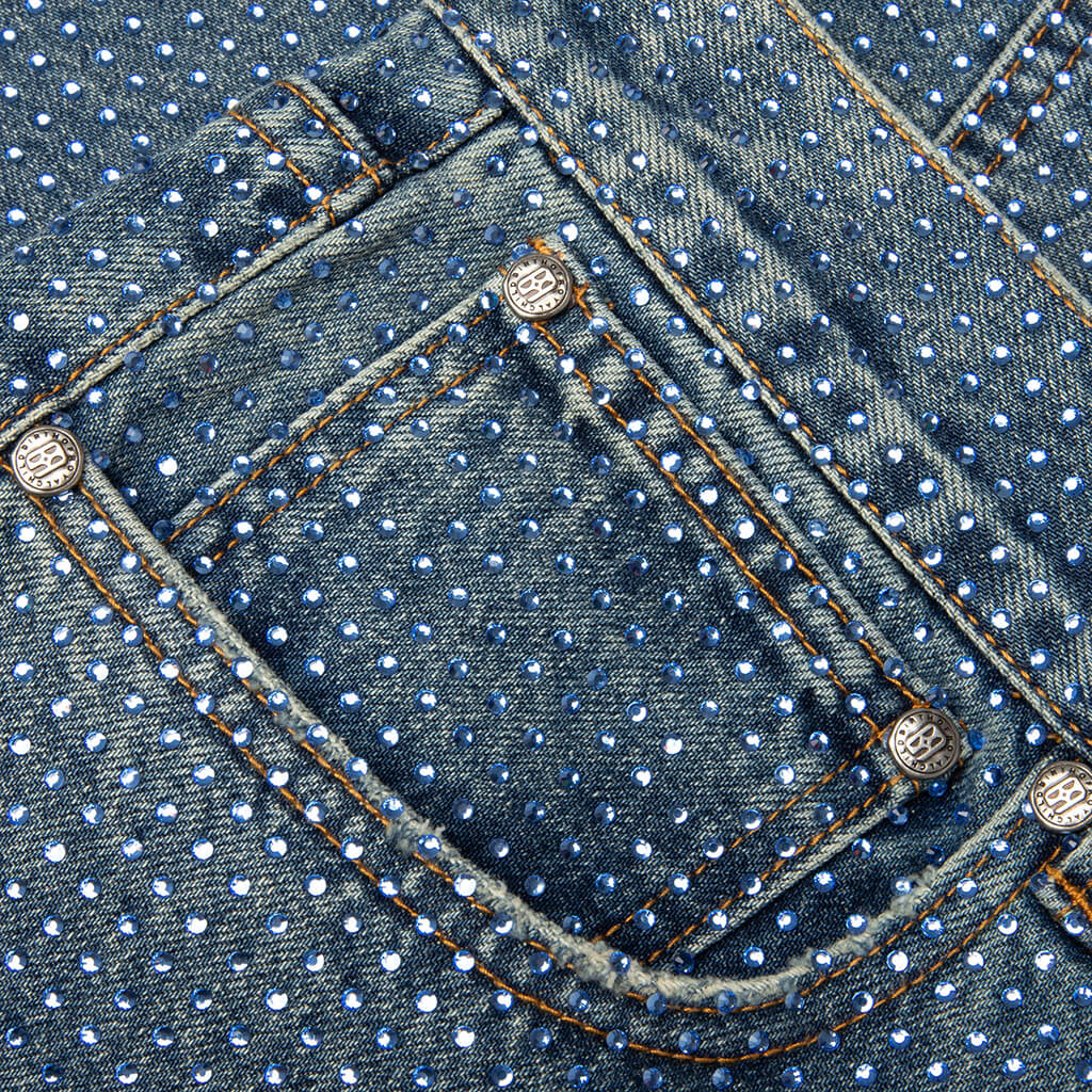 20K Diamond Stellar Denim Pants - Blue - Image 4