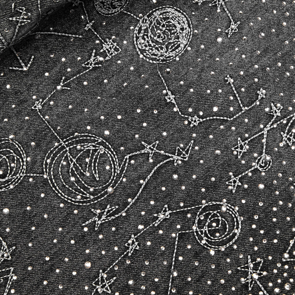 20K Zodiac Diamond Denim Pants - Black - Image 5