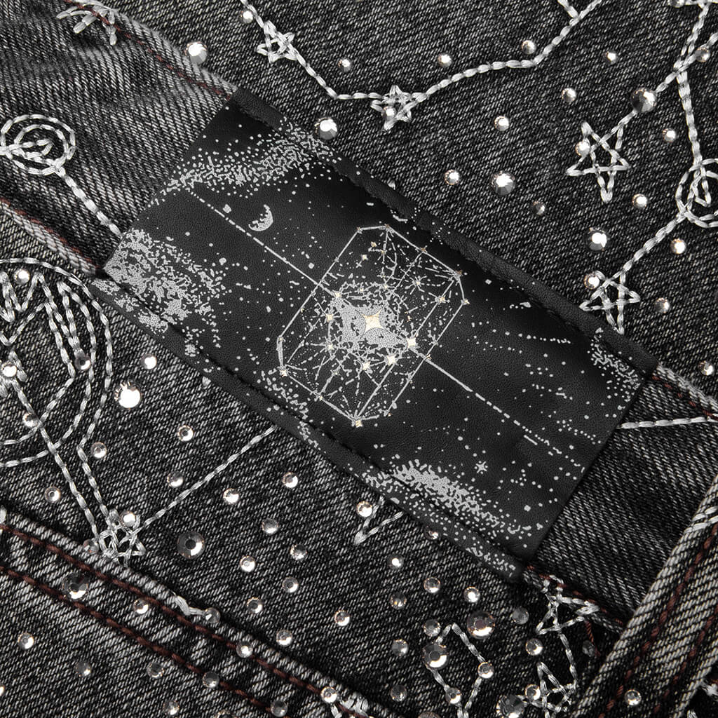 20K Zodiac Diamond Denim Pants - Black - Image 6